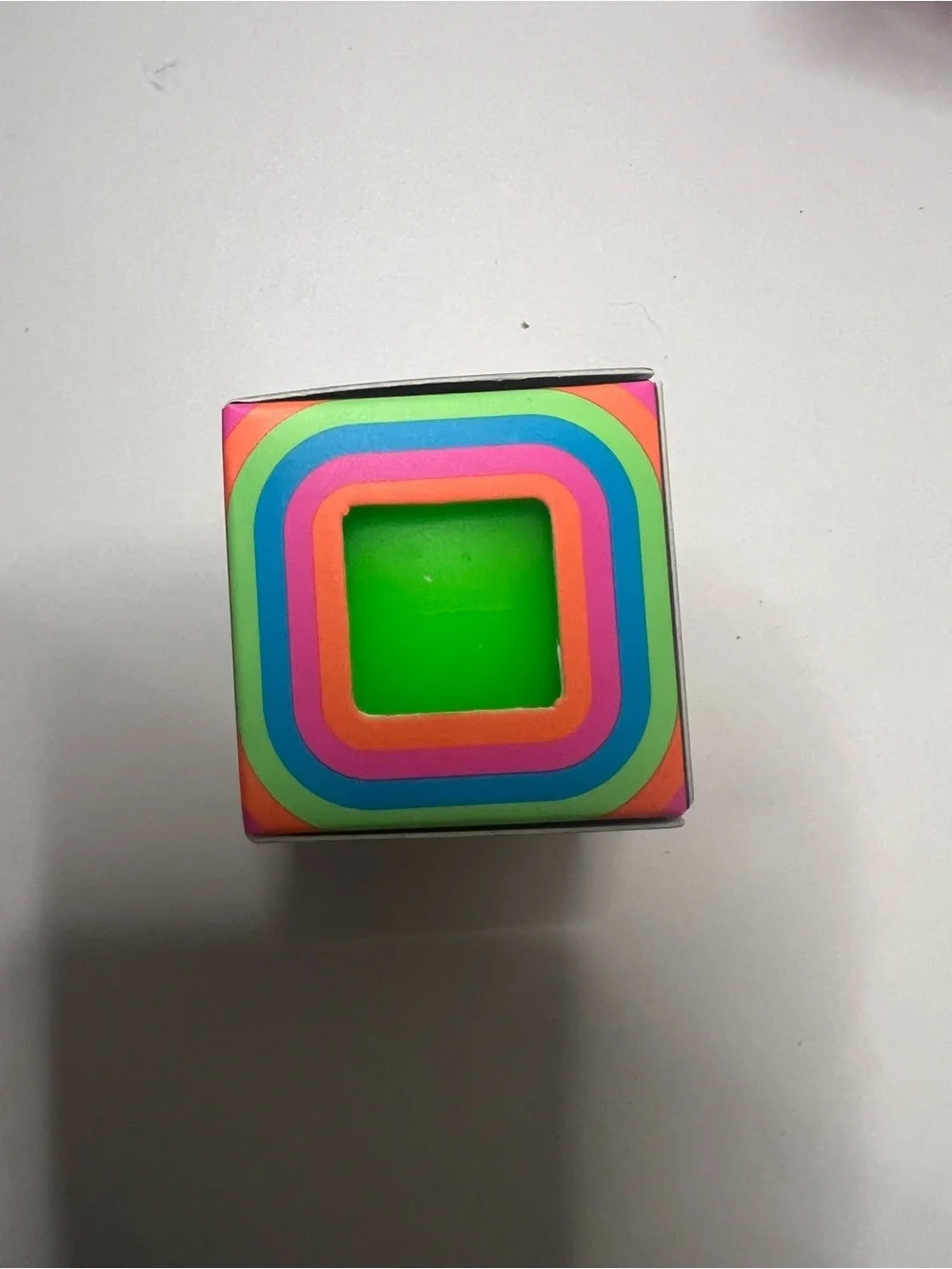 NWT MINI Schylling Cool Cube Needoh - Neon Green